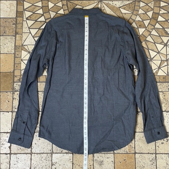 New Ezekiel Mens Button Down Long Sleeve Casual Shirt Gray Small - Picture 7 of 11